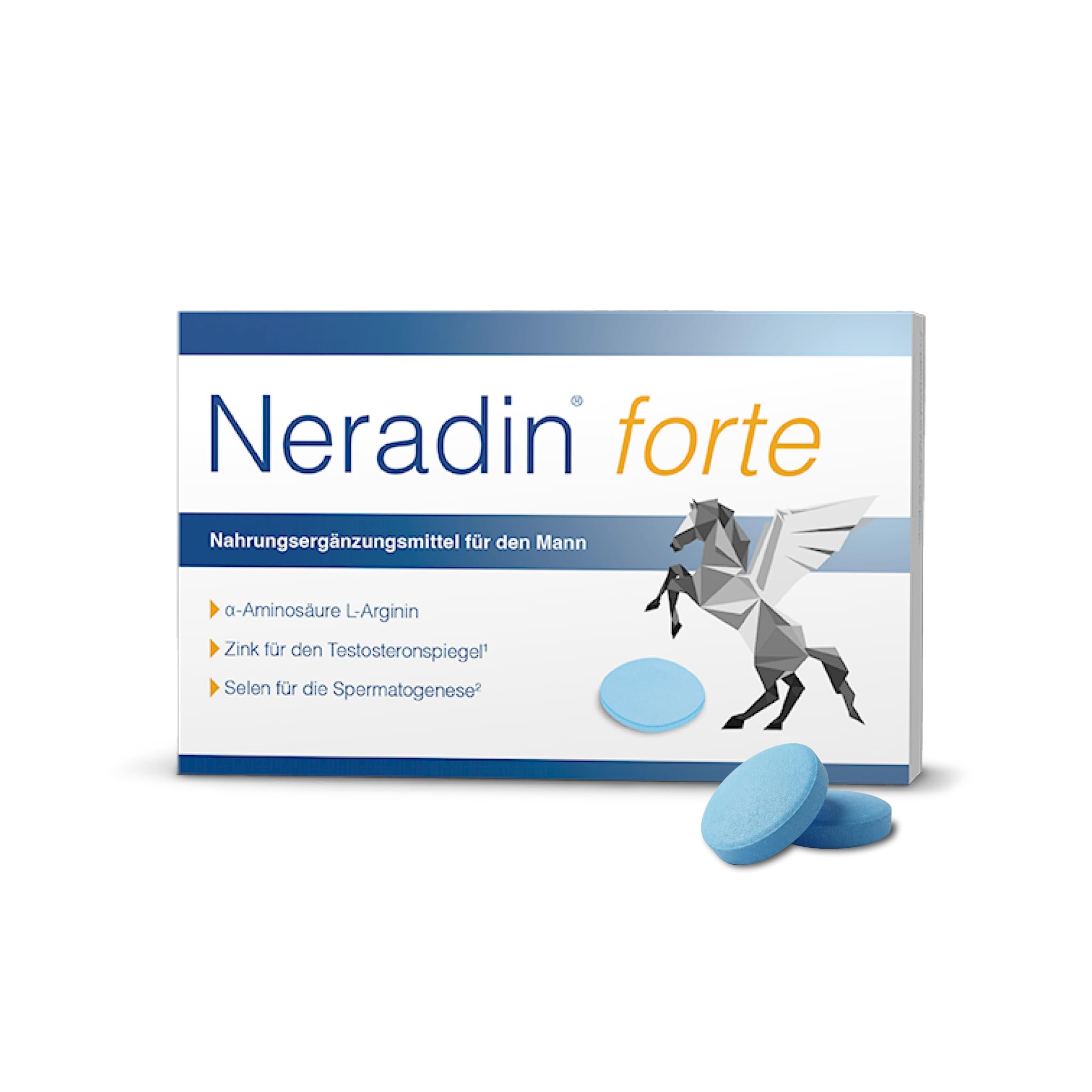 Neradin forte [30 Stück]: Hochdosierte Männer-Formel - mit Zink, Selen & L-Arginin - rezeptfrei und Made in Germany