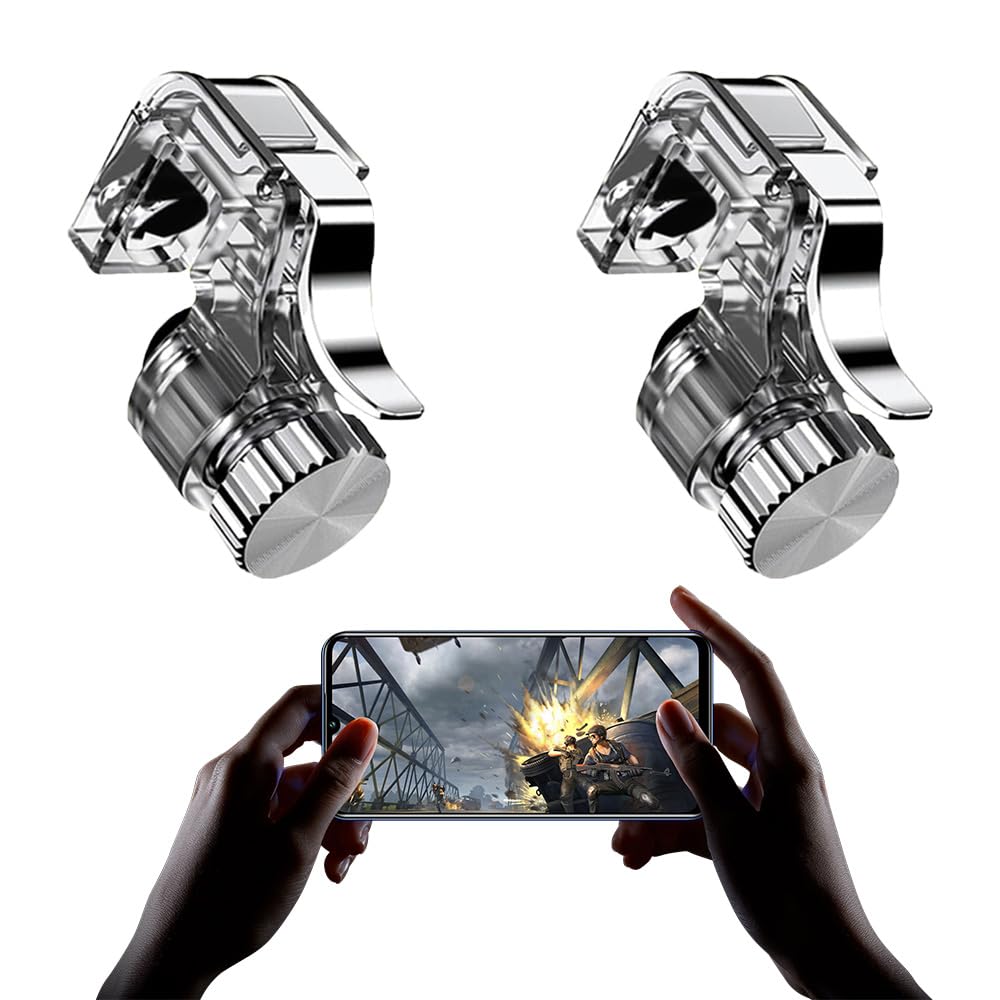 荒野・行動 コントローラー スマホゲーム用ボタン スマホゲーム用 コントローラー 高感度 ジョイスティック 射撃ボタン 滑り止め素材 左右兼用 連続射撃 各種機種に対応