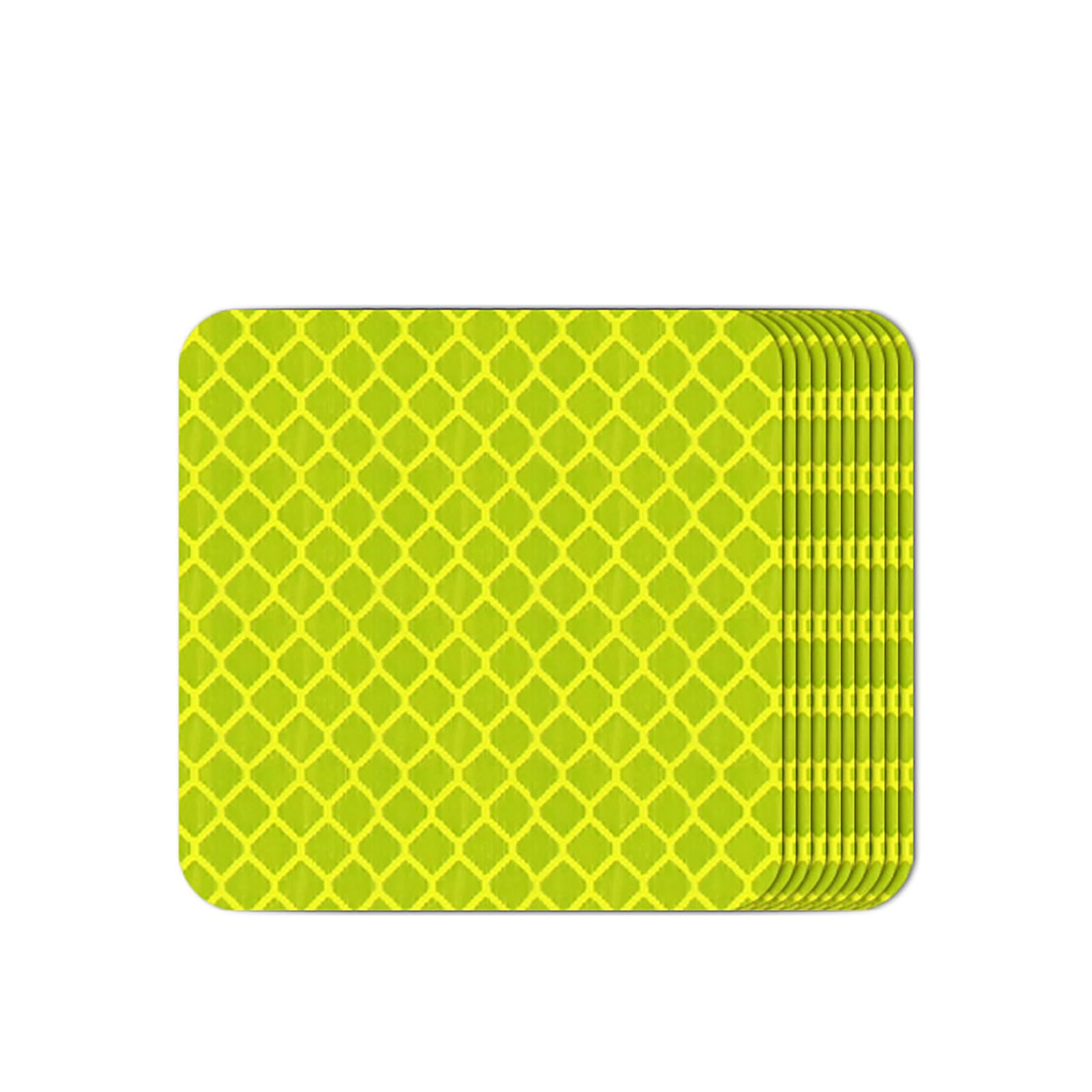 10PCS Car Reflective Stickers Colorful Secure Warning Strip Anti Collision Warning Decal, Compatible with GMC YUKON TERRAIN,A4-Green