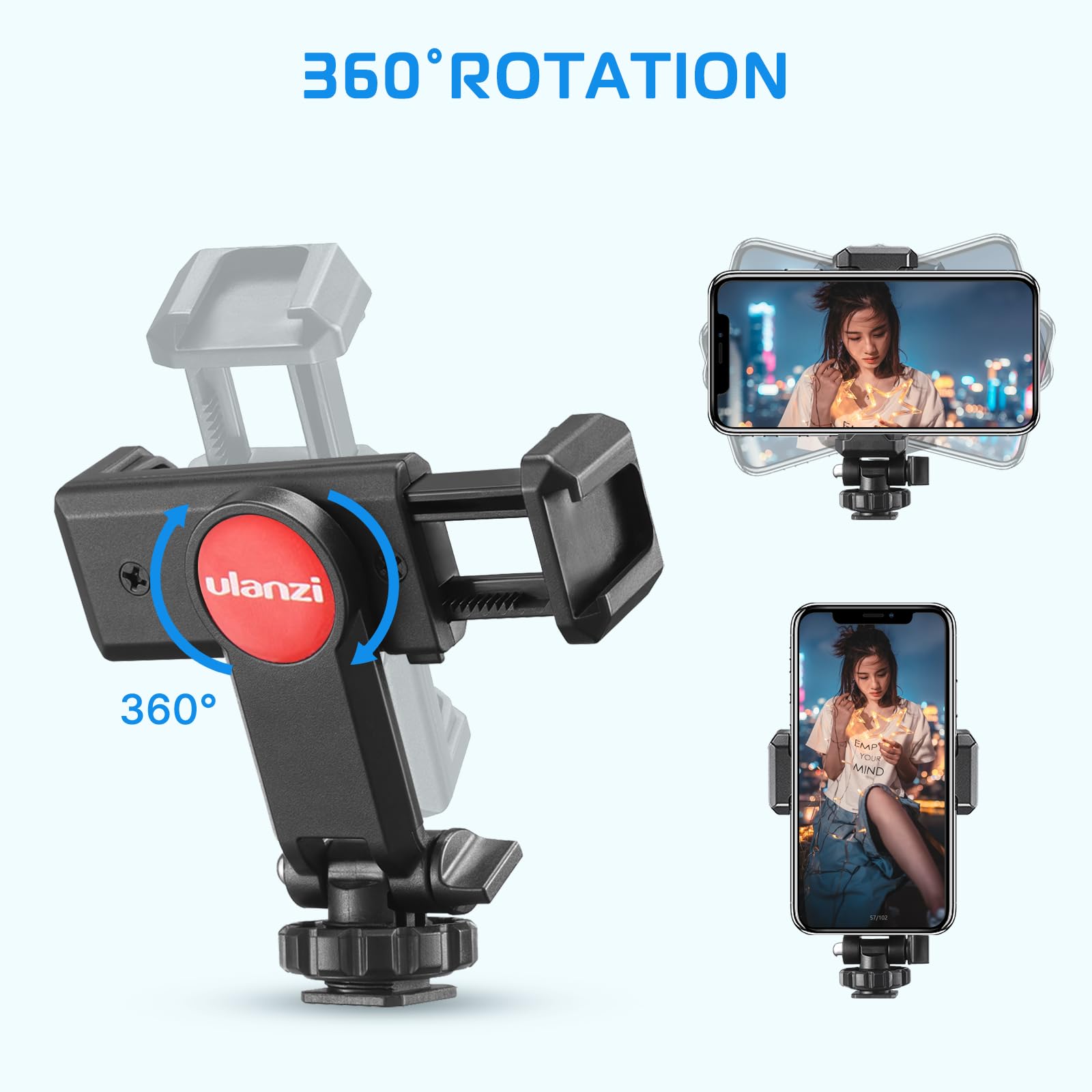 Amazon.com: ULANZI Universal Phone Tripod Mount with Cold