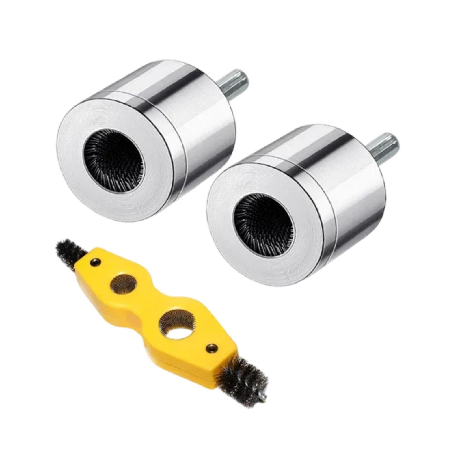 Juego de Cepillos Profesionales para Desbarbar Tuberías de Cobre, Adecuados para Equipos Automotrices E Industriales, Así Como para Tuberías, Conjunto de 1.5 Cm