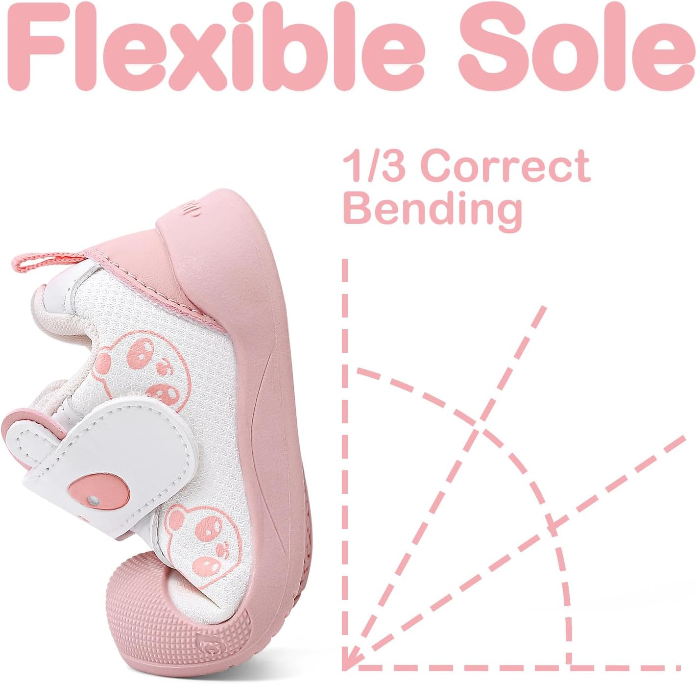 Baby Boy Girl Shoes First Steps Non-Slip with Rubber Sole image 3