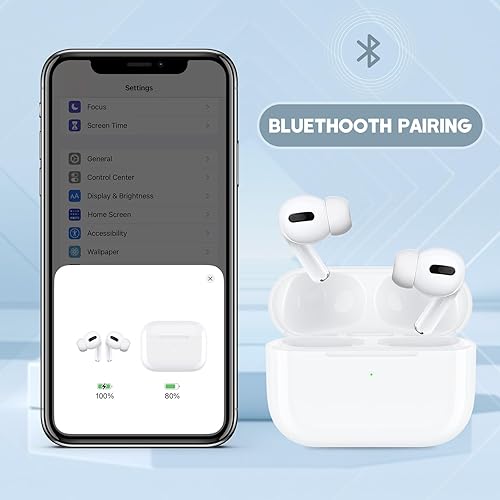 Miniatura 4 de Funda de carga inalámbrica para Air pod Pro 1, cargador de repuesto con botón de sincronización y batería integrada de 660 mAh, no incluye