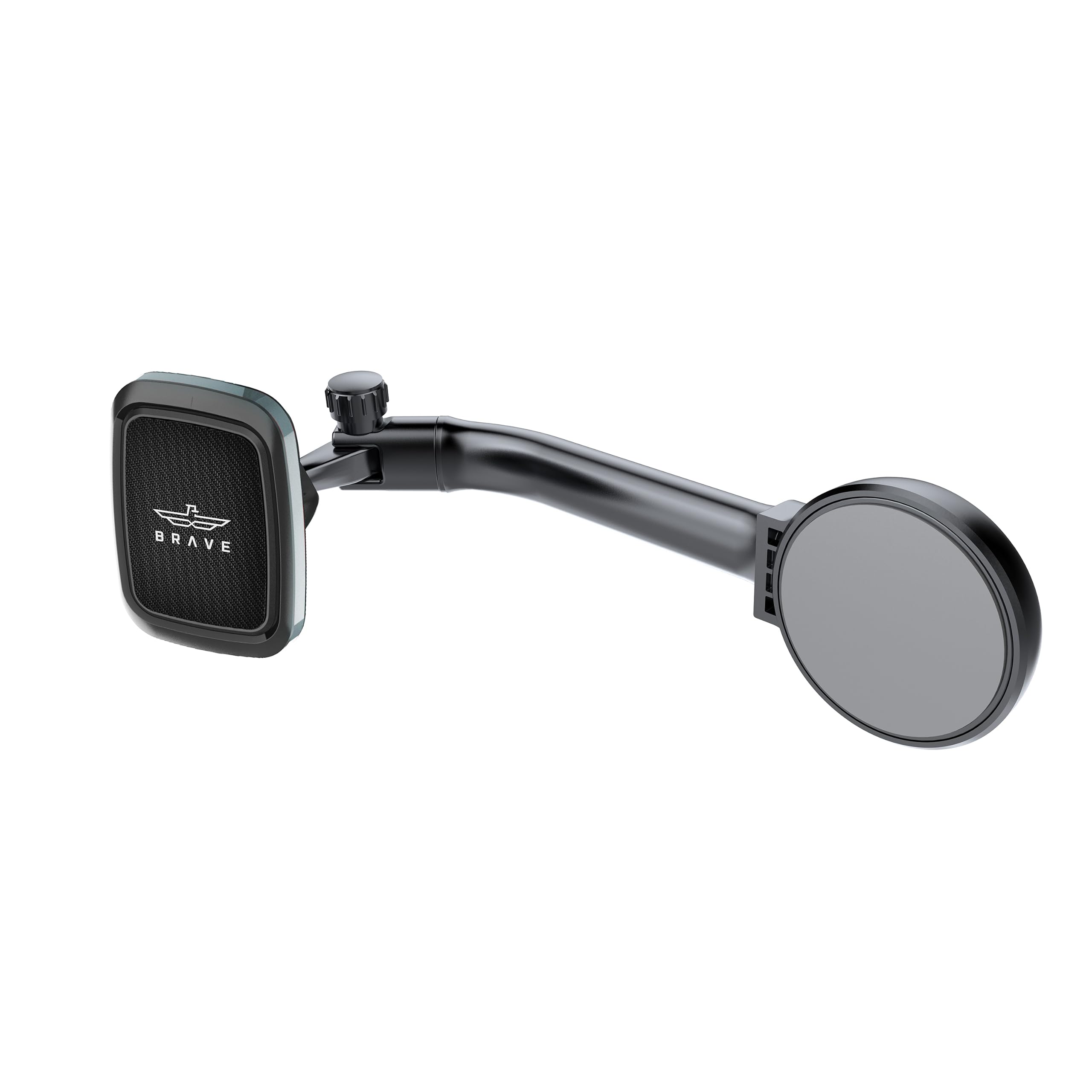 BRAVE Magnetic Car Phone Holder for Dashboard, 360° Rotation Cell Phone Mount With Ultra Strong Magnets Compatible with iPhone 15 Pro Max, ‎Galaxy S23 Ultra & Other Devices (BHL-48) – Black