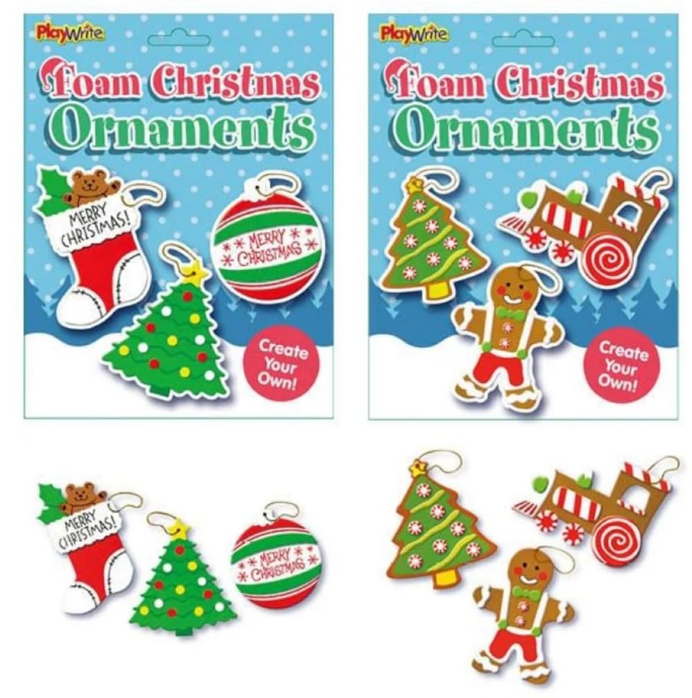 Playwrite Christmas Foam Ornaments Craft Kit