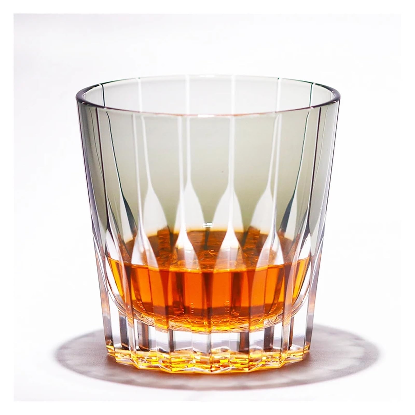 Vasos de Cristal Vasos de whisky antiguos cortados a mano, vaso cristal gris Para beber