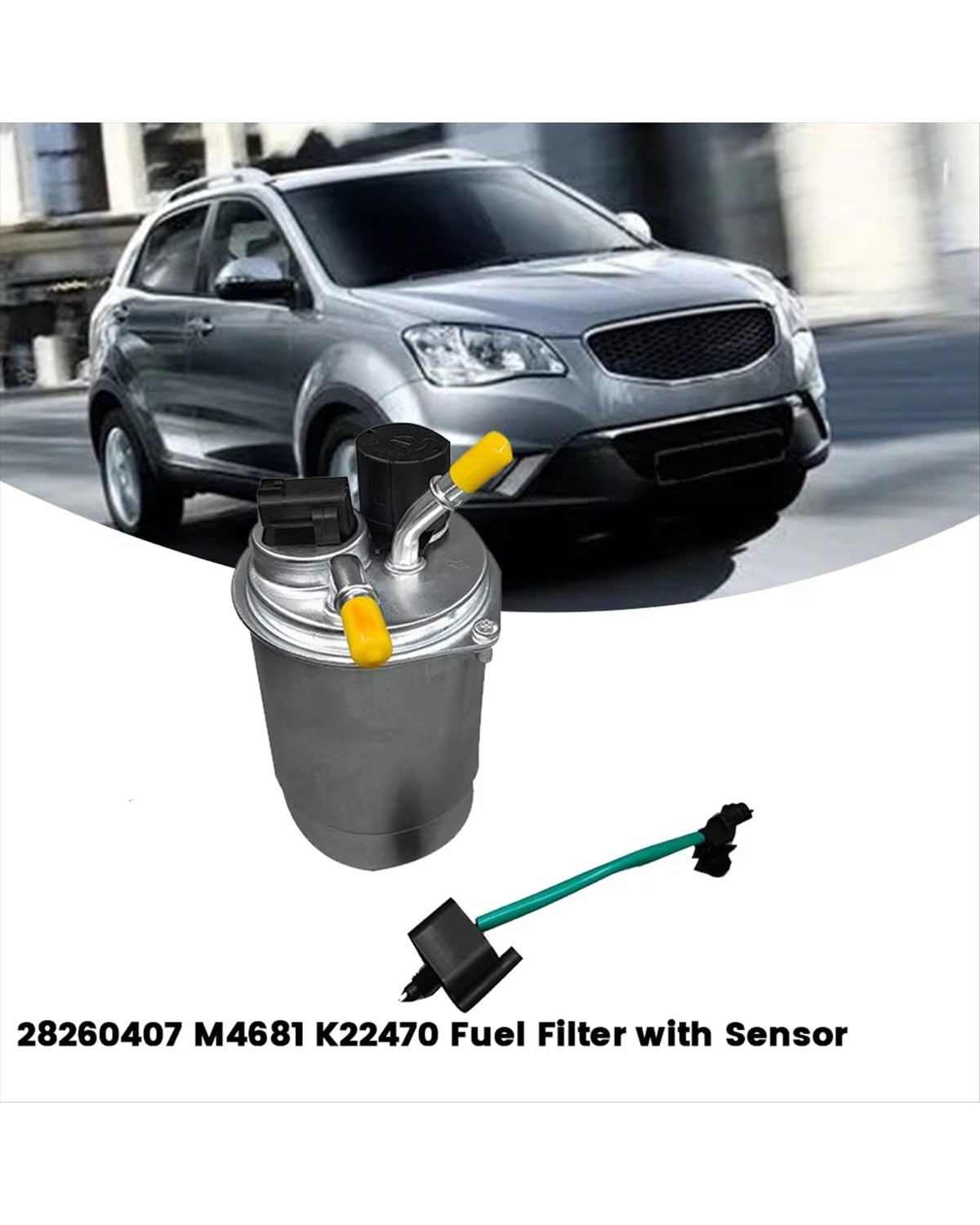 Para Filtro De Combustible Diésel Ssangyong Actyon Sports Korando | Para Rexton Rodius Kyron 2010-2014 OE:M4681 K22470 28260407, con sensor