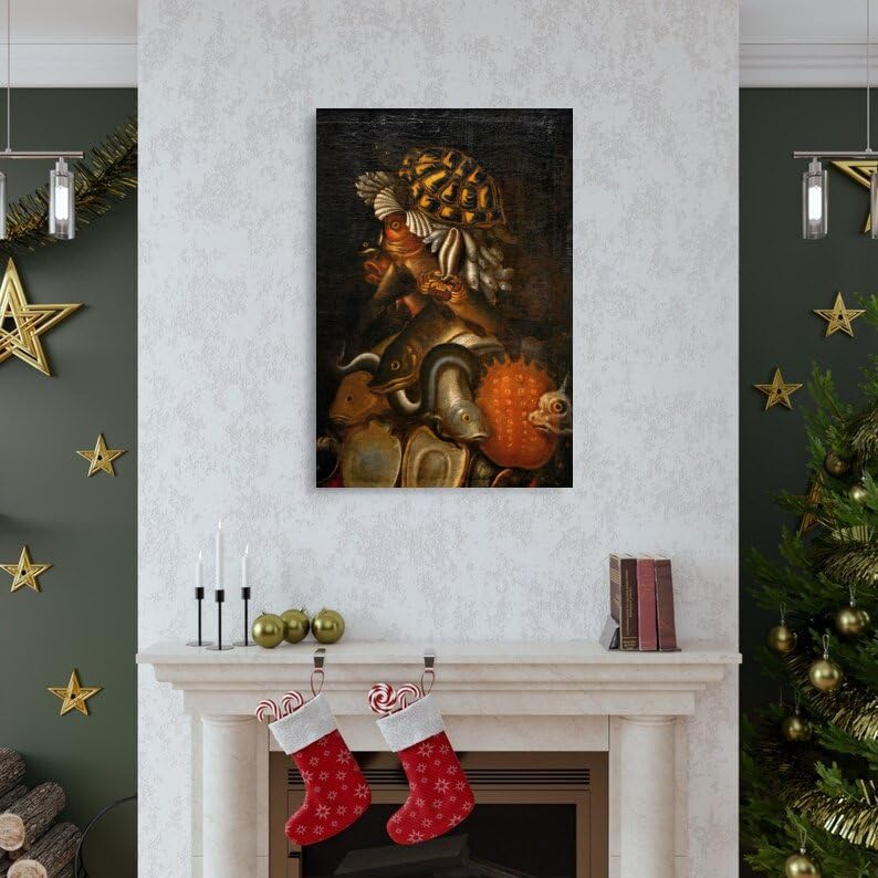 Giuseppe Arcimboldo impression sur toile 60x90 cm encadrée