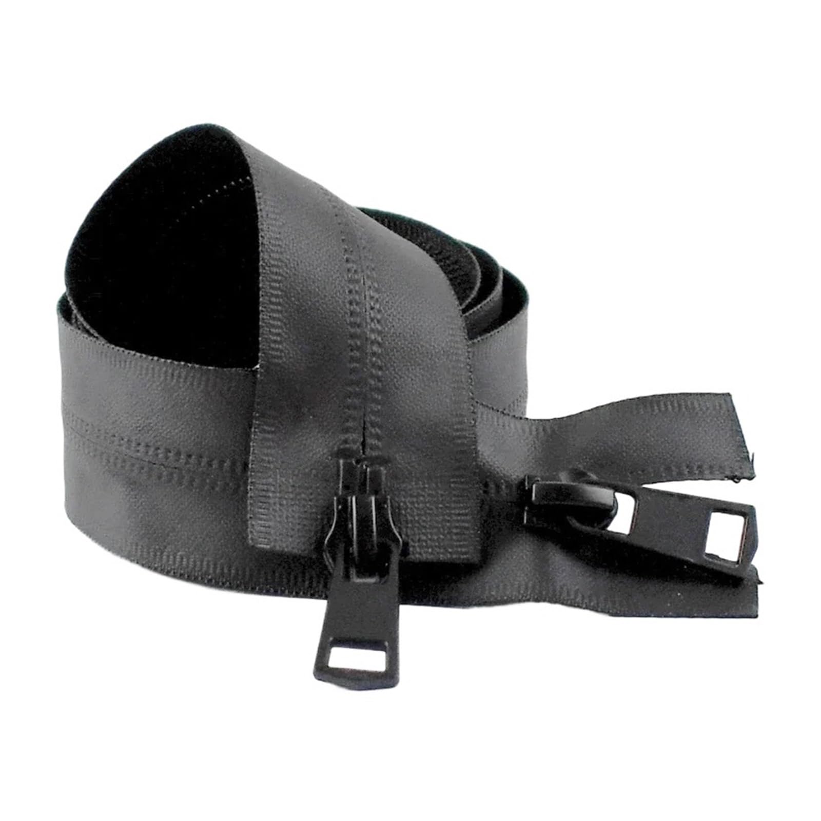 3Pcs 5# 20-150cm Waterproof Zippers Double Slider Open-End Nylon Zipper for Jacket Tent Invisible Closure Zip Sewing Accessories(Black,70cmNo5)