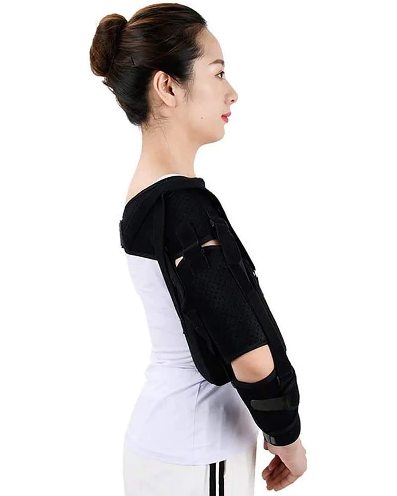 Inmovilizador de hombro ligero Soporte de manguito rotador ajustable Correa transpirable para antebrazo Correa Brazo Muñeca Codo Fijación de fractura Eslinga para desgarro
