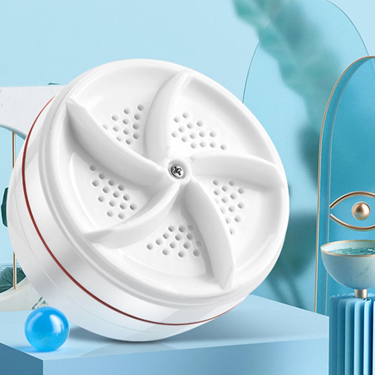 5pcs Portable Mini Washing Machine Usb Powered Compact Clothes Washer for Underwear Socks for Apartments and Travel Energy Efficient Design High Torque Performance