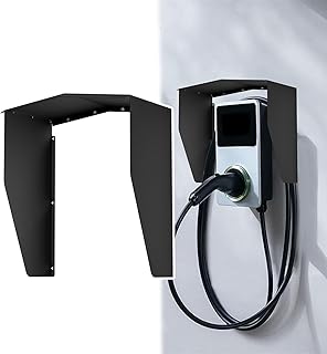 NAIZY Wallbox Wetterschutzdach für EV-Ladesäule, 40x25 cm Abdeckung Hülle Regenschutz UV-Schutz Überdachung Zubehör, für EV- und PHEV-Autoladegeräte