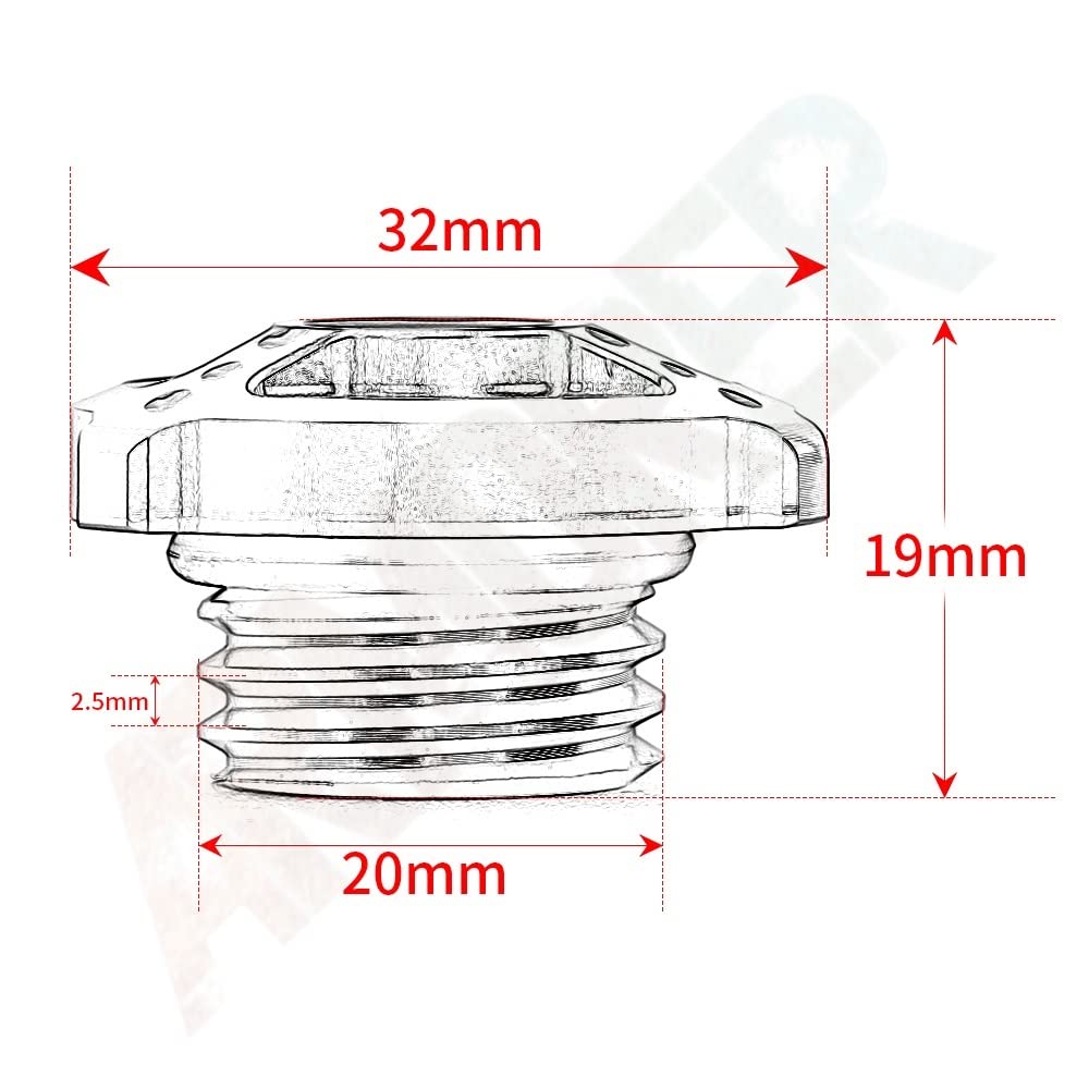 Bouchon De Remplissage D’huile Pour Honda CB1000R 2008-2018 - Aluminium CNC, Couleurs Au Choix, étanchéité Renforcée - 8