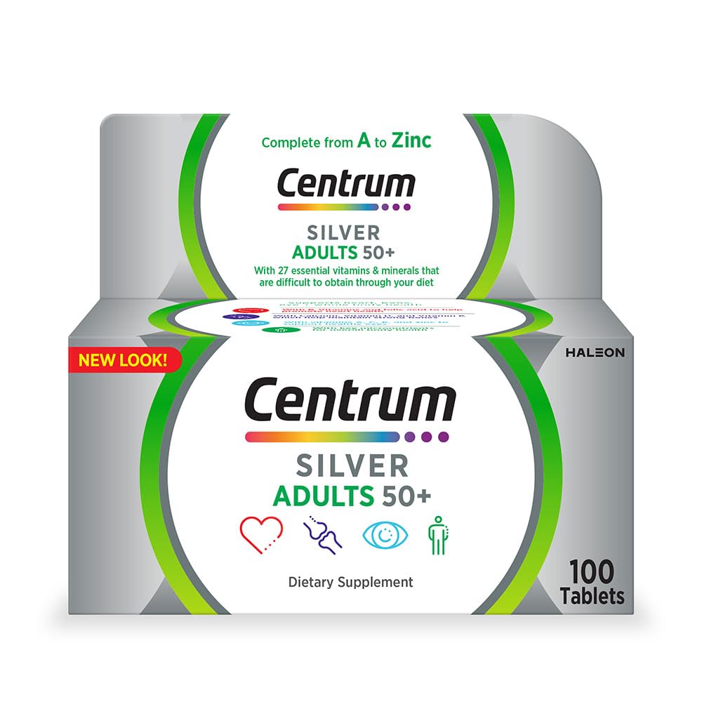 Centrum Silver Adults 50+, 100 Tablets
