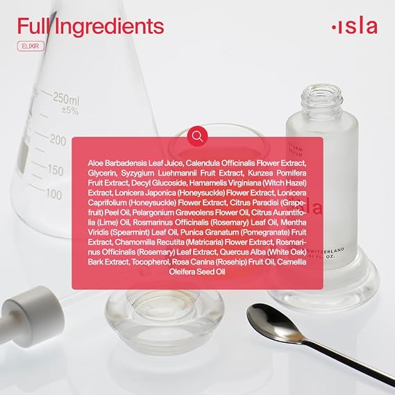 ISLA, The Elixir No-Acid Toner, Brightens & Reduces Redness, 4.05 fl oz