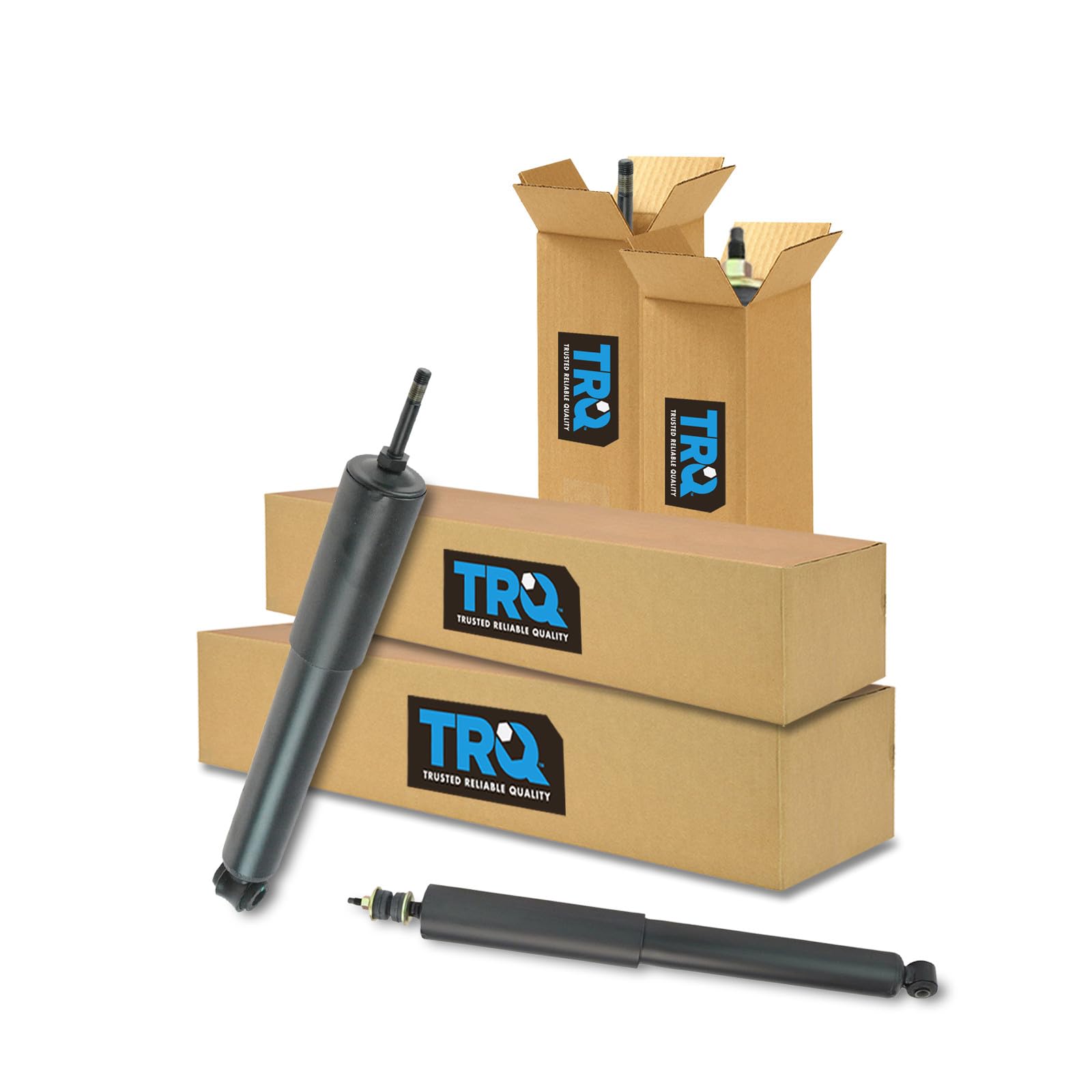 TRQ Front Rear Shock Absorbers Kit for Ford E Series Van