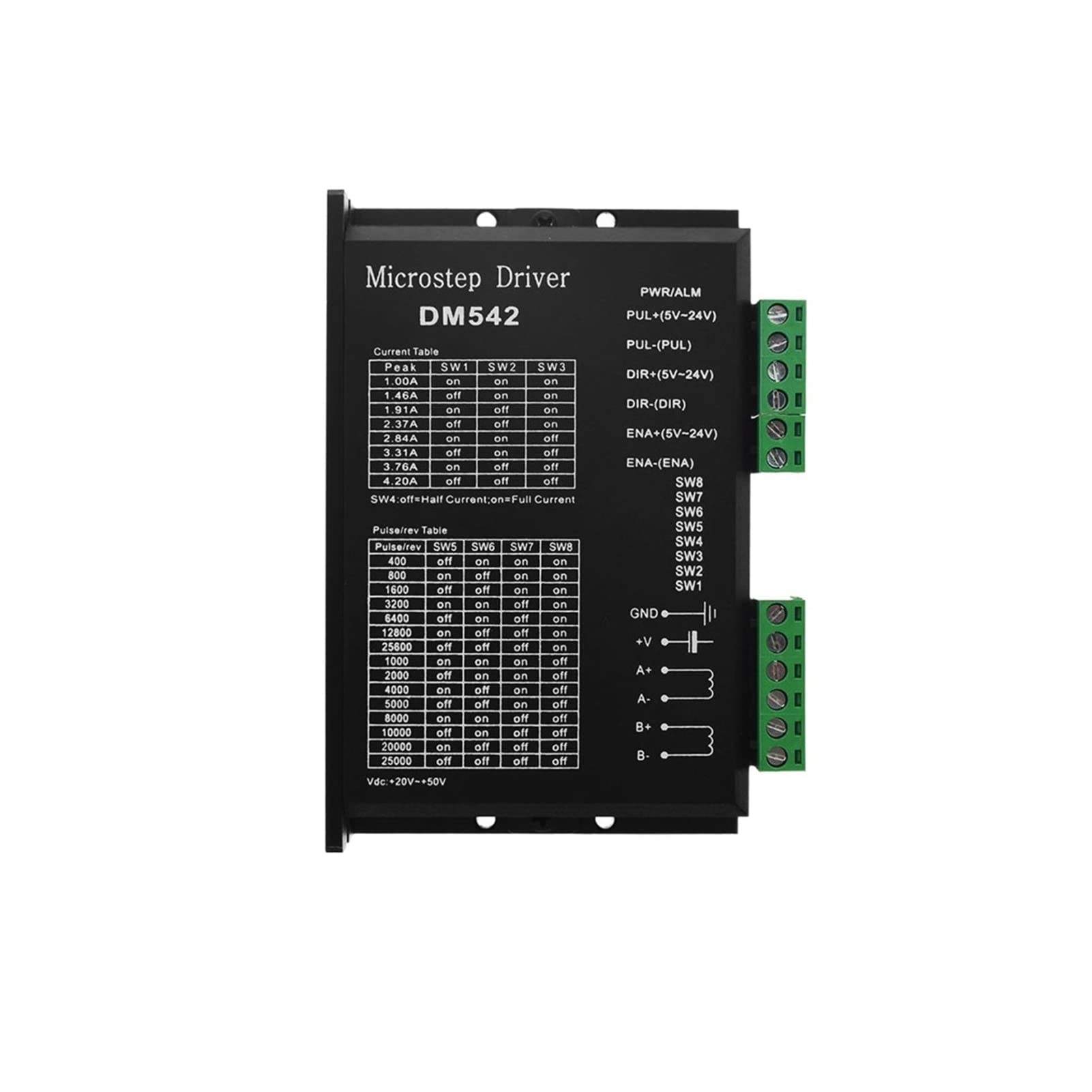 DM542 Controlador de motor paso a NEMA17 NEMA23 NEMA34 Motor Driver 18-4 8V DC 4.2a for 42 57 86 Motores la serie Automatización industrial(5 PCS)