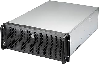 Rosewill 4U Server Chassis Hot Swap HDD 12 Bay Rack Mount Server Case, Support 12x 3.5 HDD Bays E-ATX Board, Rackmount Server Case Include Front 3X 120mm Fans Rear 2X 80mm Fans, 25" Deep RSV-L4412U