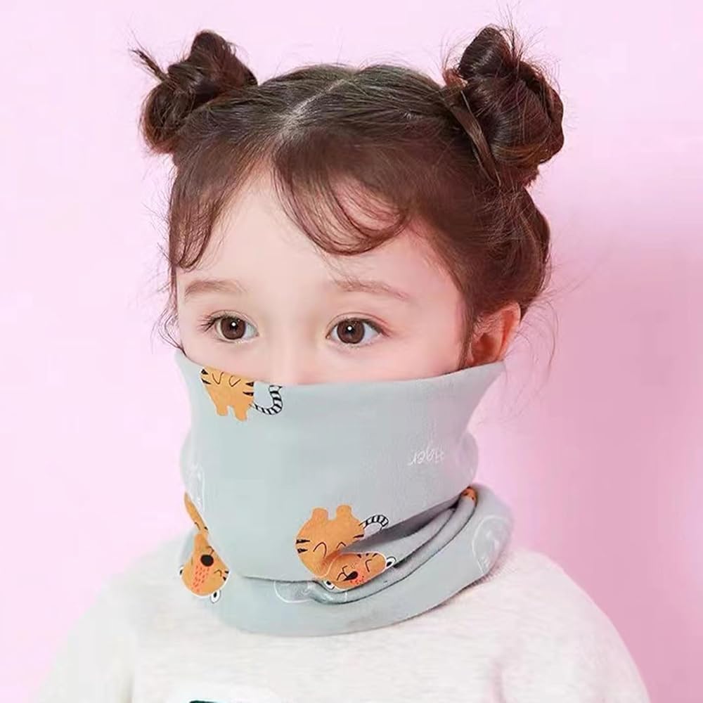 Loop Schal Kinder 2 Stück - Baumwolle O-Ring Halstuch Für Herbst/Winter