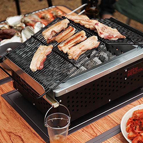 Przenośny japoński ceramiczny grill Hibachi, ekologiczny grill kempingowy na węgiel drzewny z mniejszą ilością dymu