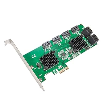 Amazon | 8ポート SATA III - PCIe 3.0 x1 NON-RAID 拡張カード
