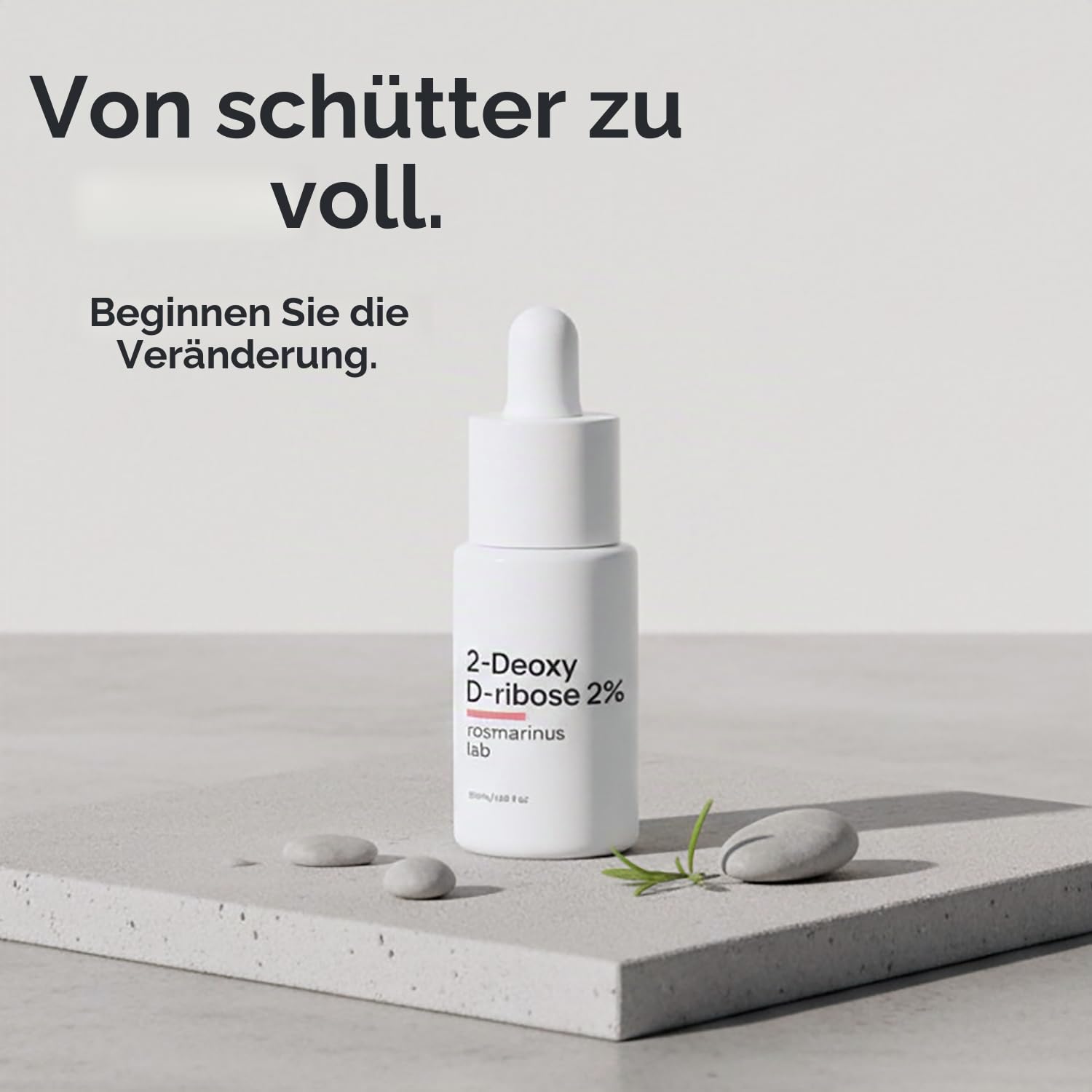 2dDR 2% Haardichte-Serum – Kopfhautlotion für sichtbar volleres Haar – Unterstützt Haarwachstum & -stärke – Leichte, nicht fettende Formel – Für Männer & Frauen – 50 ml