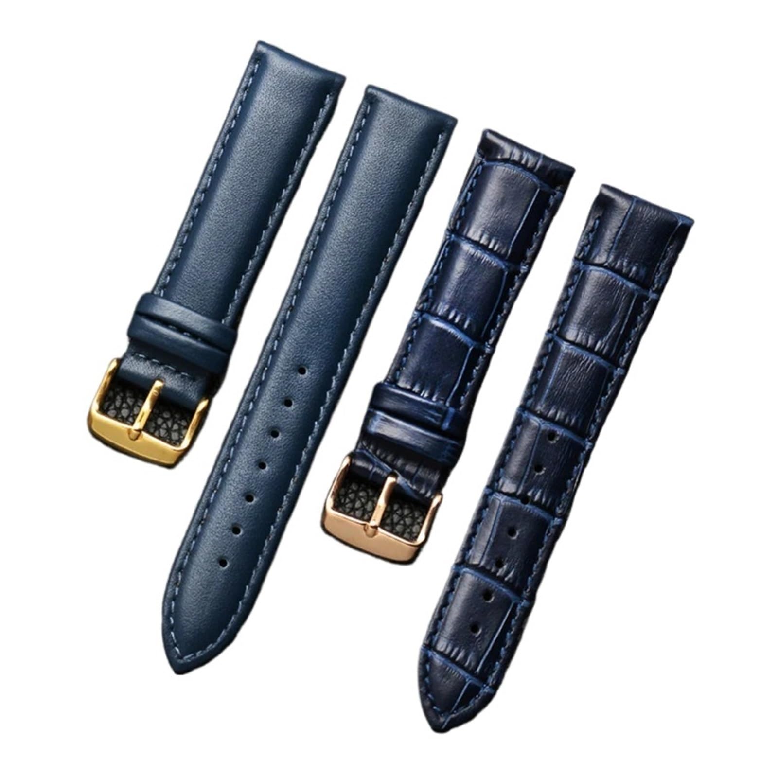 Générique NASUNJIA Bracelet En Cuir Véritable Couleur Bleue De Montre 14 16 18 20mm 21m 22mm 23mm Bande