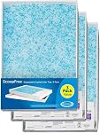 PetSafe ScoopFree Premium Self-Cleaning Cat Litter Box Tray Refills - Disposable - Non-Clumping Crystal Litter - 3-Pack