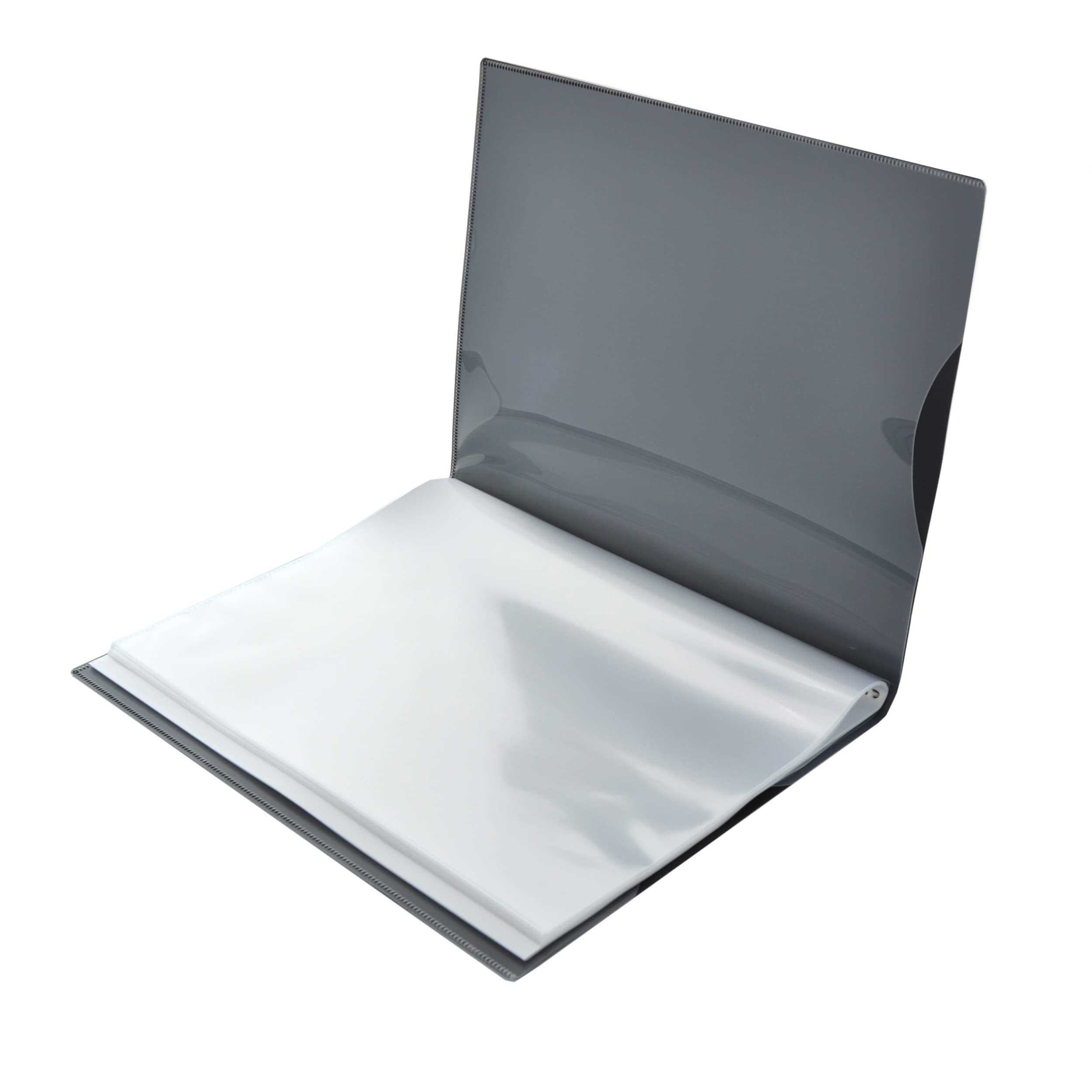 Office Box Carpeta de Fundas Active A3 Vertical 40 Fundas Ultra Cristal Reciclable Negro