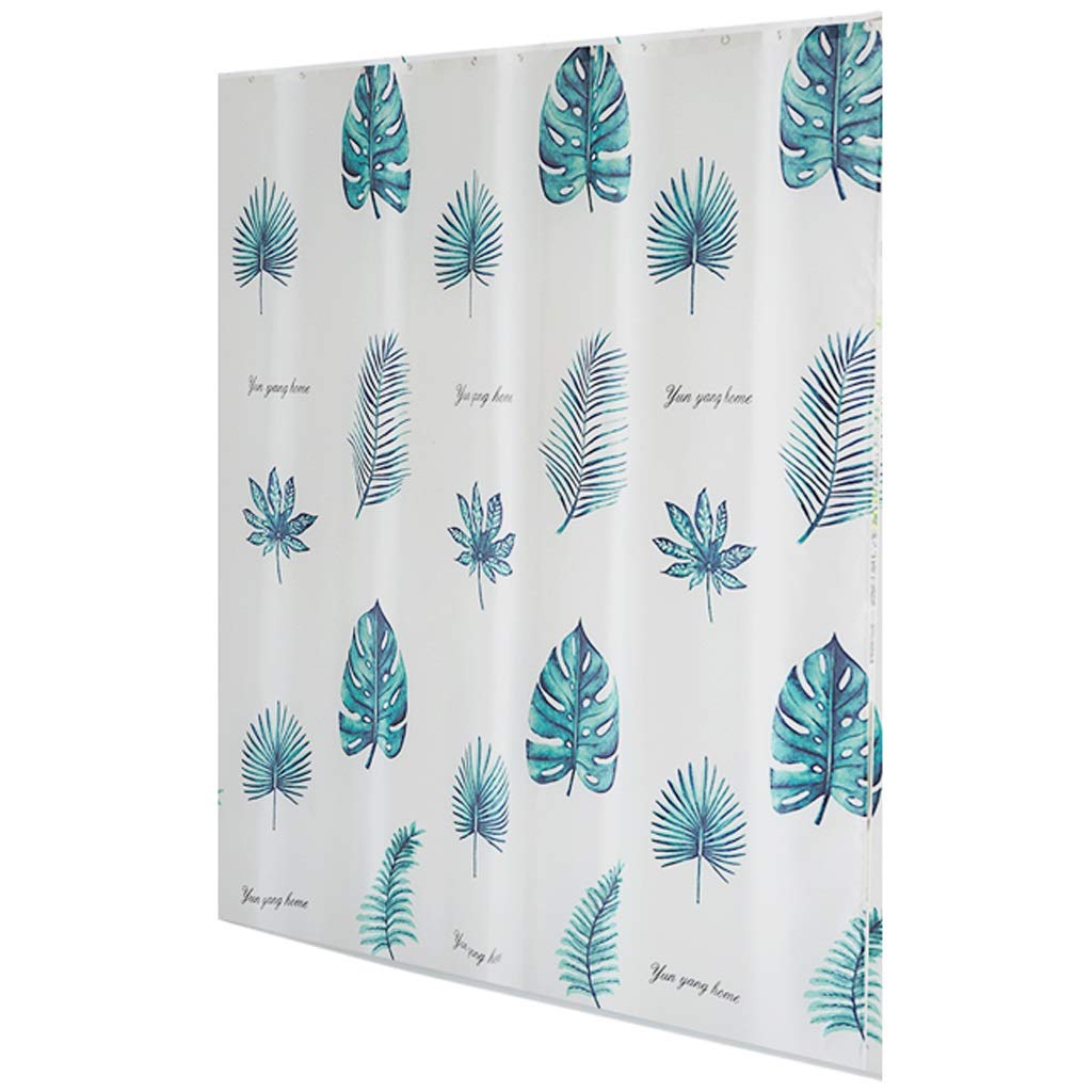 Rideau de douche épaissi anti-éclaboussures en tissu imperméable blanc 180x180 cm