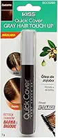 Retoque Capilar Gray Hair Brush-In, Kiss New York, Castanho Escuro