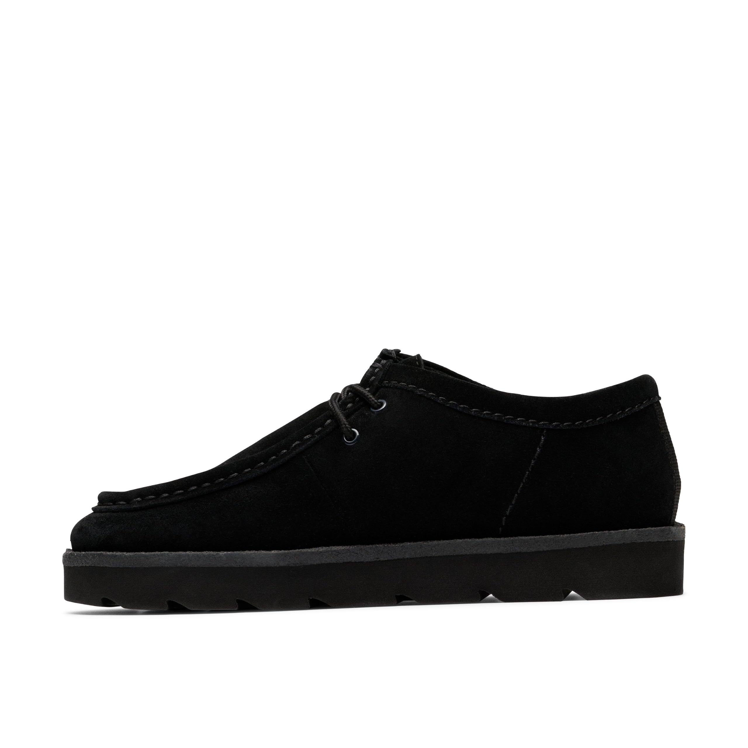 Clarks Męskie Meare Walla Czarny Zamsz