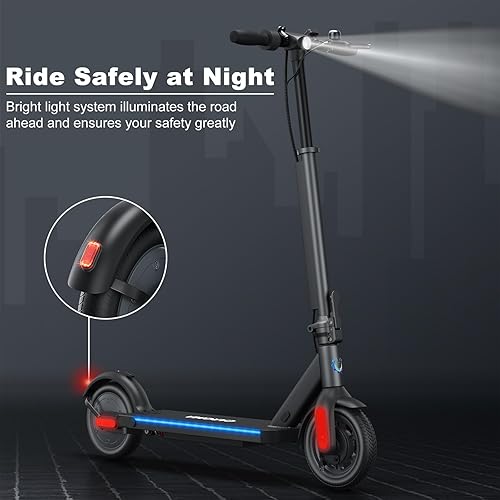 Miniatura 8 de Caroma Electric Scooter, 500W Motor, 25 Miles Range & 20Mph, 10" Solid Tires Electric Scooter Adults, Foldable Commuting E Scooter with Cruise