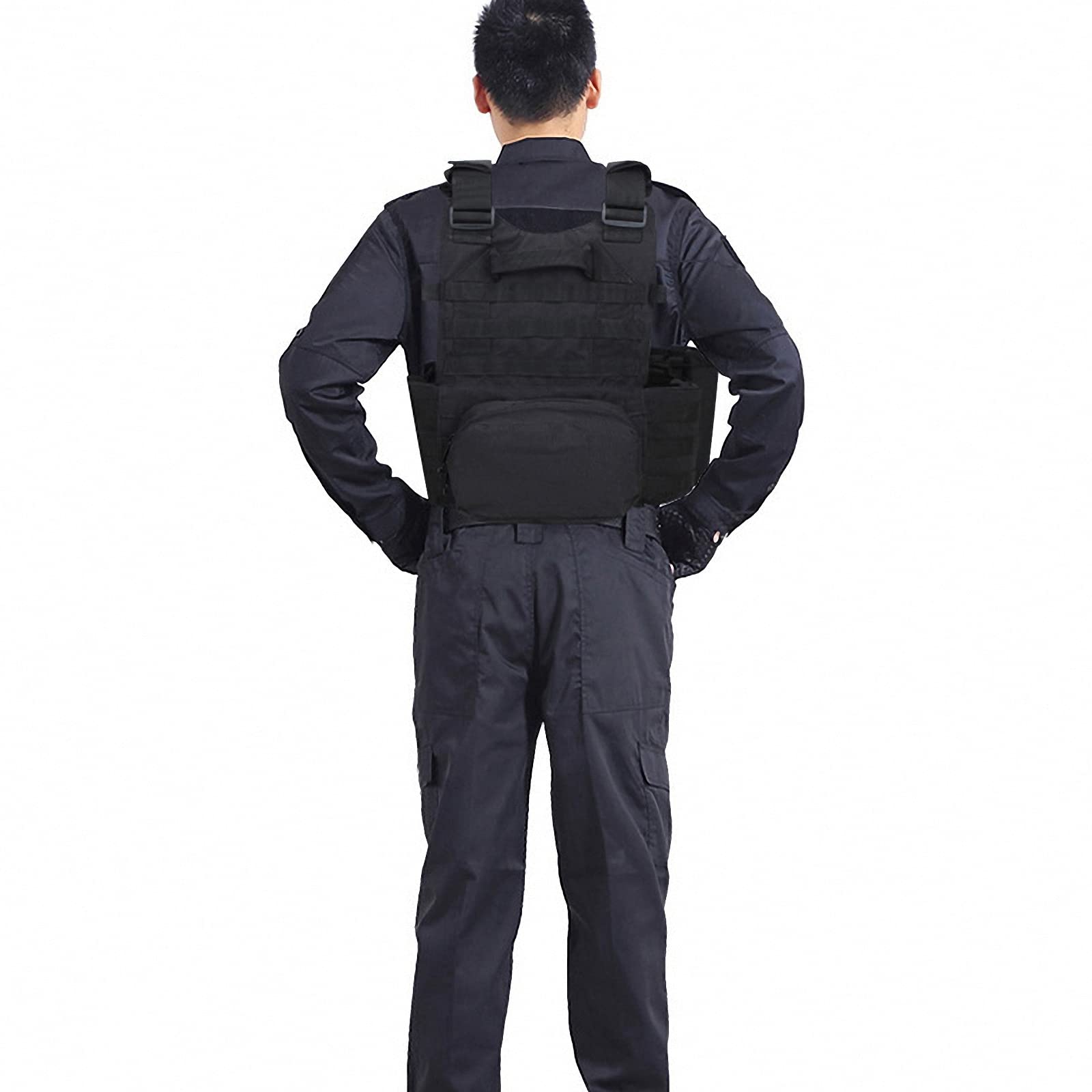 Gilet tattico,platecarrier Combinato Campo Assalto,Pettorina Paintball Airsoft,Maglia CS effettivo Allenamento all'aperto-Army Fans,Gioco di Sopravvivenza,Caccia,Pesca