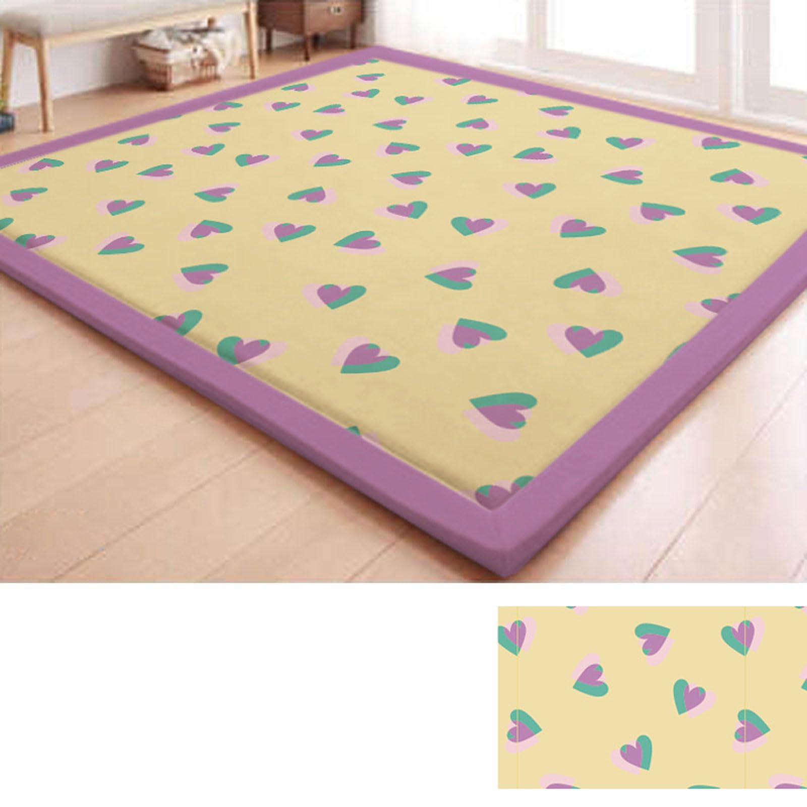 TYYUETY Tatami Mat Crawling Mat Living Room Memory Foam Kids Bedroom Playroom Padded Childrens Girls Nursery & Carpet