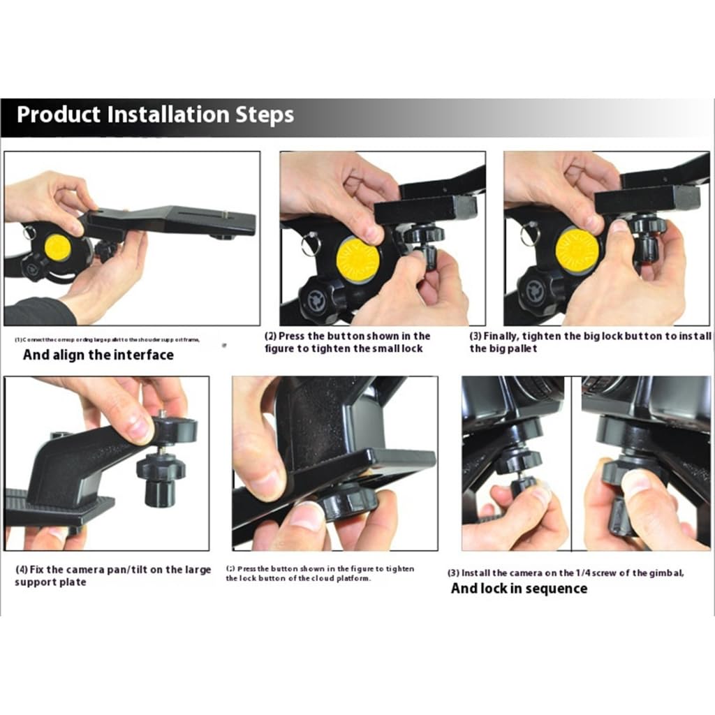 Stabilizator aparatu fotograficznego na ramię Łatwa instalacja podkładka do lustrzanek cyfrowych