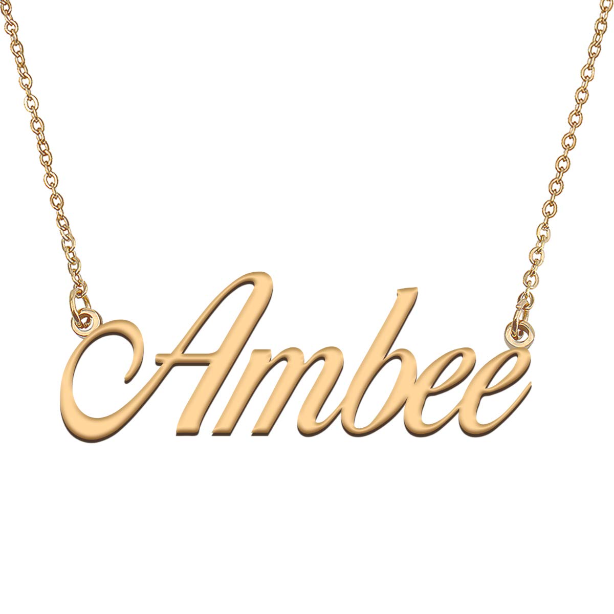 HUAN XUN Personalized Custom Made My Name Necklace for Women