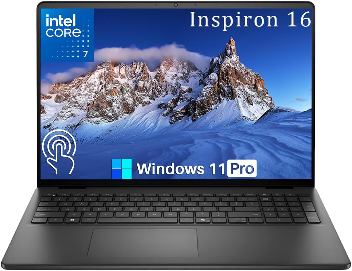 Dell Inspiron 16 Touchscreen Laptop for Business, Intel Core 7 150U (Up to 5.4 G…