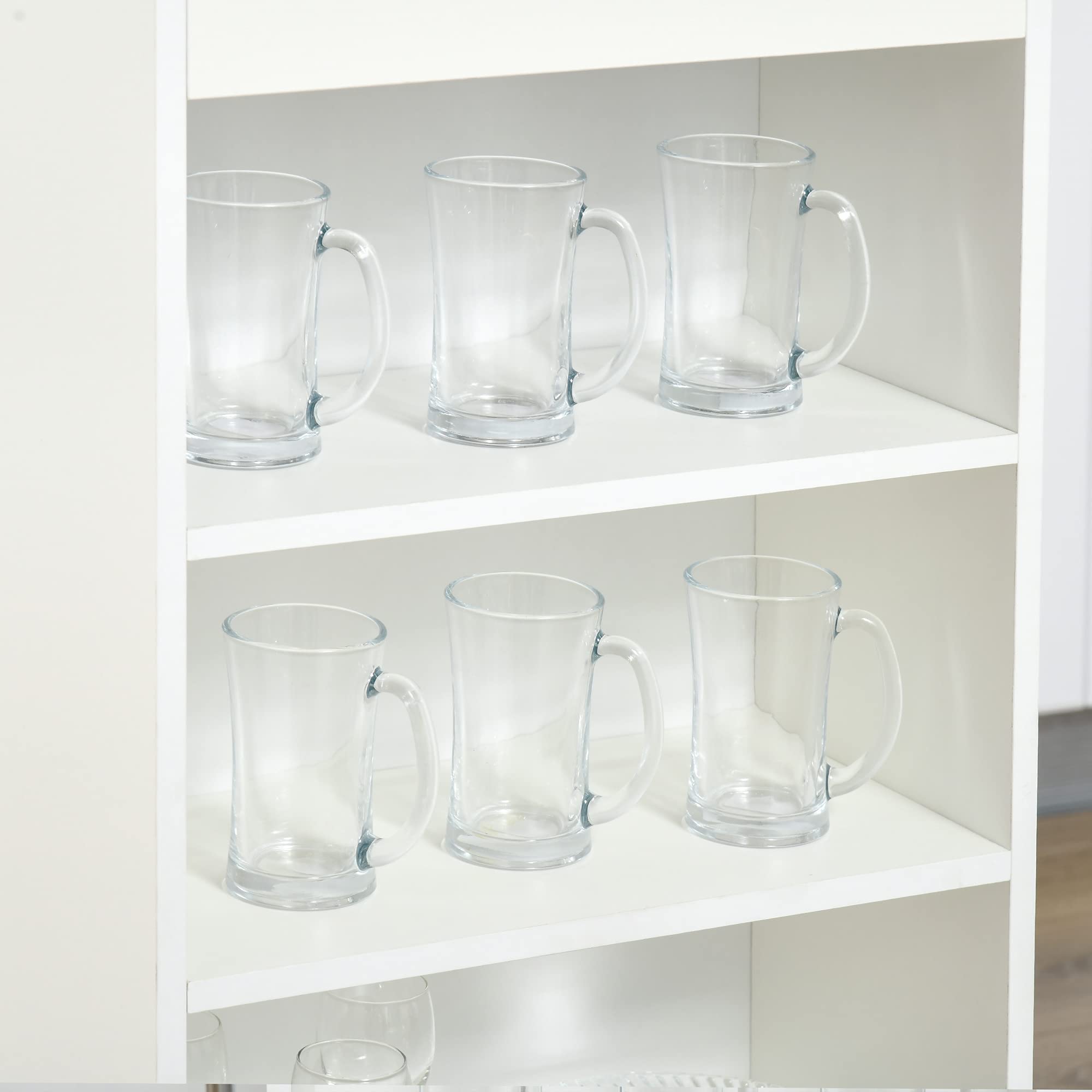 HOMCOM Mesa de Bar Mesa Alta con Estantería 115x50x102,7 cm Blanco y Gris | Tipo Bistró de Cocina, 4 Niveles, Estilo Moderno, Melamina, para Comedor Salón