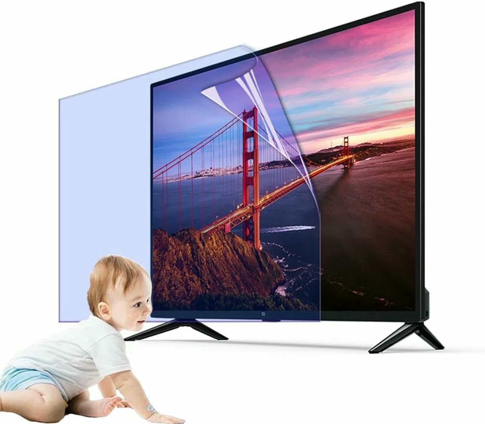 Film de protection de l'écran de télévision idéal pour salon lumineux et familial