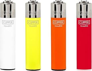 Clipper Lighters Solid Colors (4 Pack)