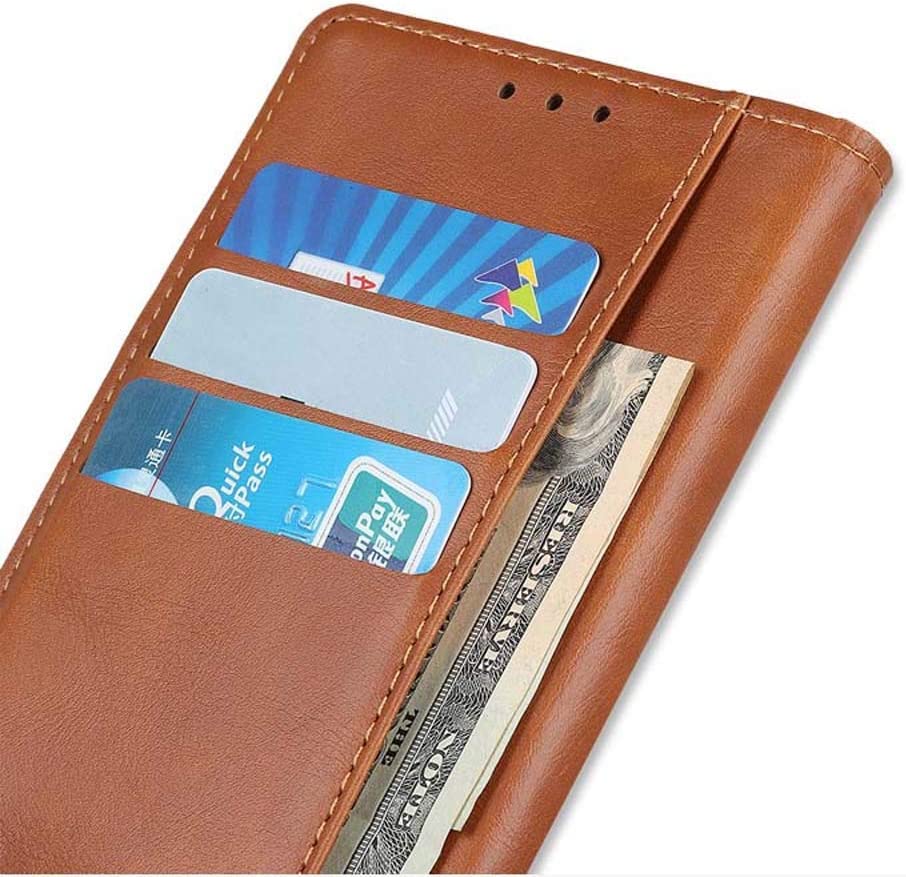Funda cartera iPhone 7 de cuero azul con tarjetero y soporte integrado 2