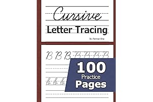 Cursive Letter Tracing: 100 Practice Pages for Kids and Beginners to Learn Cursive Writing
