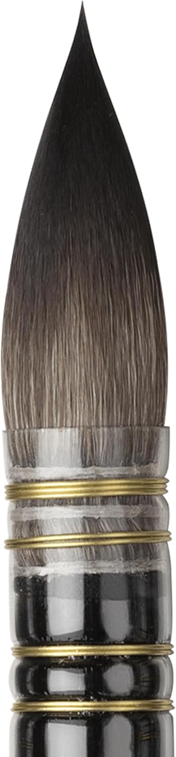 da Vinci Watercolor Series 498 Casaneo Paint Brush, Round Quill New Wave Synthetics, Size 6