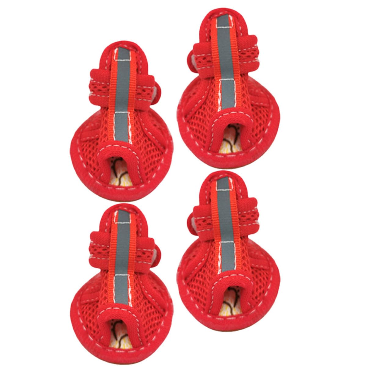 HANABASS 16stücke Atmungsaktive Hundeschuhe Für Kleine Haustiere rutschfeste Bequeme Pfotenschutzschuhe Für Outdoor-aktivitäten Für Hunde Und Katzen Zufälliges Design Innensohle