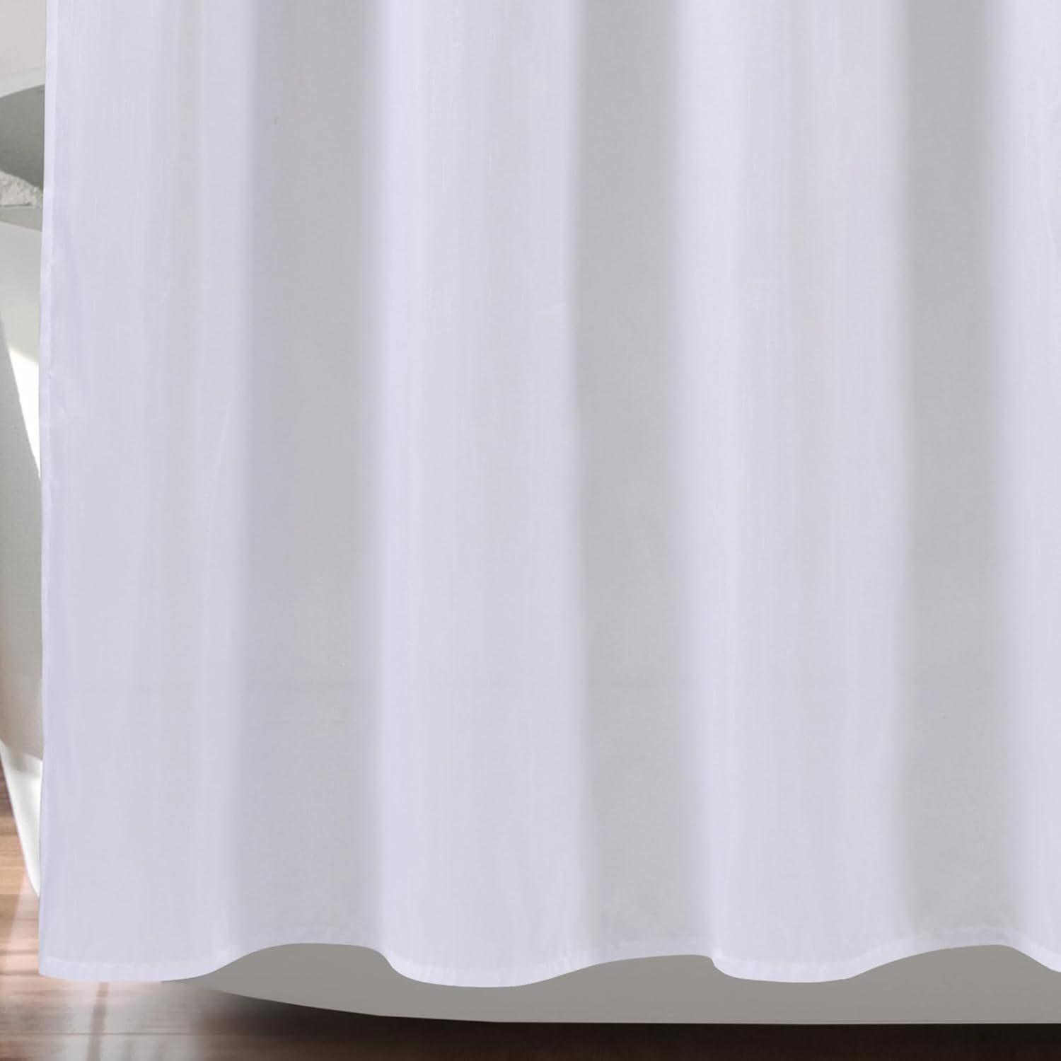 Lush Decor Night Sky Shower Curtain, Single, 72" W x 72" L, Purple & White - Sequin Shower Curtain - Sparkly Color Block Bath Curtain - Modern Glam Bathroom Decor