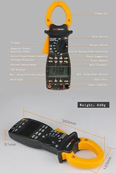 MS2203 Smart Clamp Meter: Comprehensive Harmonic Power Tester with Tri-Phase Auto Multimeter for Current and Power Analysis