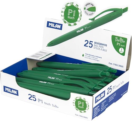Miniatura 2 de MILAN Expositor 25 bolígrafos P1 Touch verdes