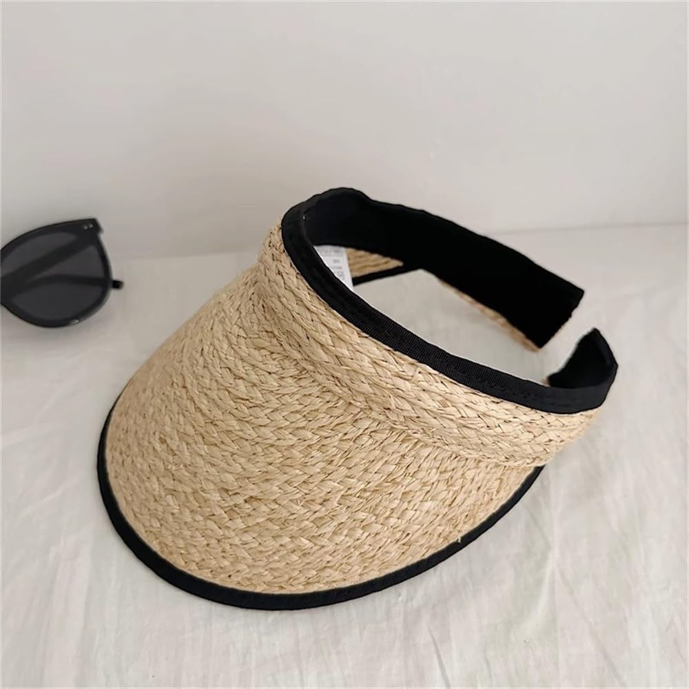 Sonnenvisor Damen Strandkappe Damen Sommer Sonnenhut Outdoor für Angeln, Laufen