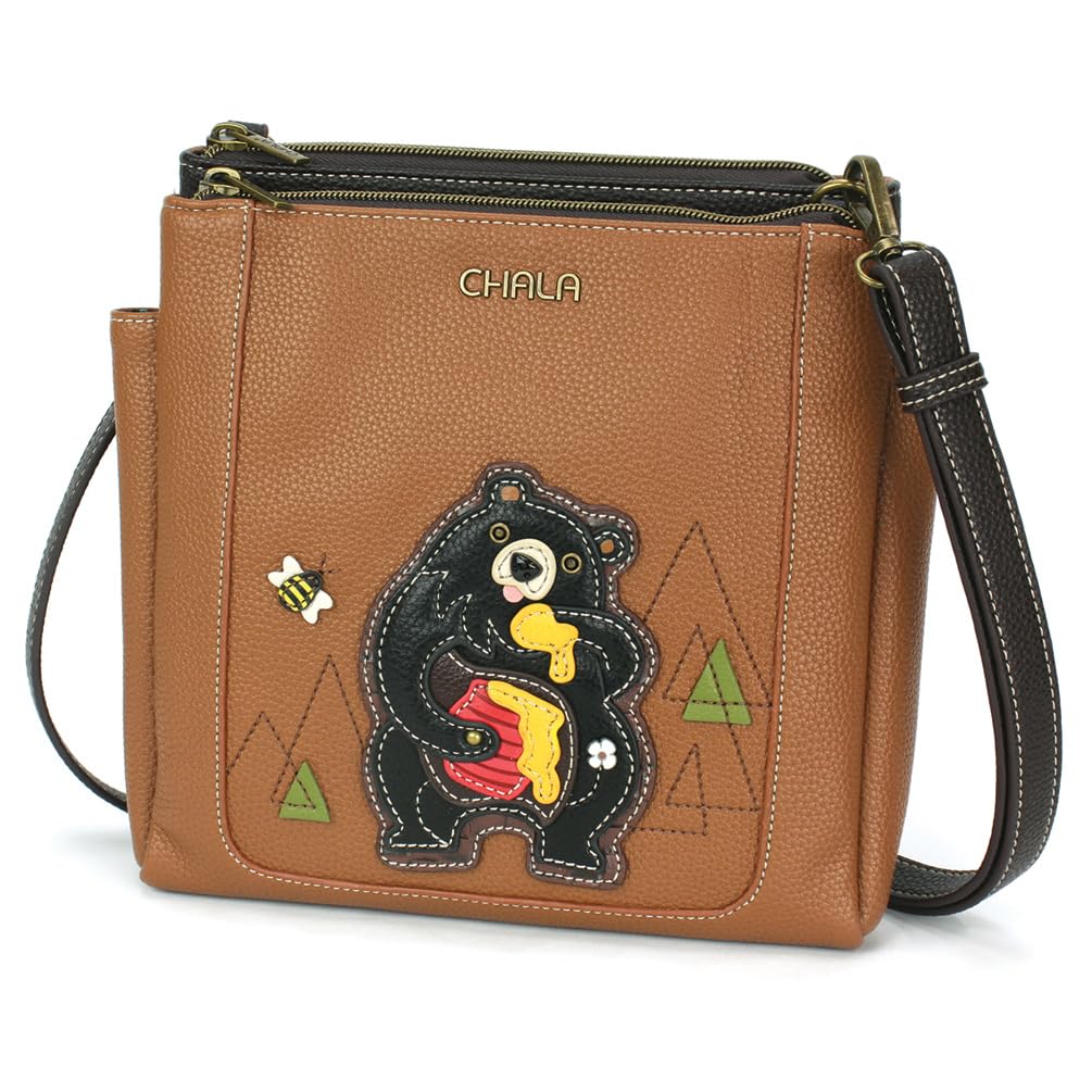 CHALA Merry Messenger RFID Protected Women Faux Leather Shoulder Purse with Adjustable Crossbody Strap